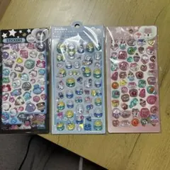 3Dキャラクターシールセット 3シート