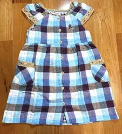 ❤︎美品❤︎MIKI HOUSE チェック柄ワンピース 120