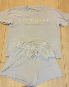 GELATO PIQUE パープル　ショートパンツセット