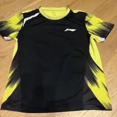 LI-NING バドミントン ウェア ブラック/イエロー XS