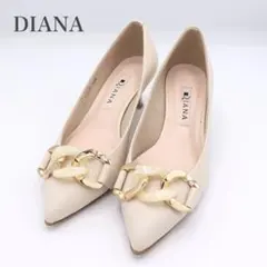 未使用　DIANA ダイアナ　ヒール　パンプス　21.5cm 本革レザー