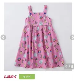 新品 しまむら リトシー 원피스 ピンク 総柄 プリンセス 150