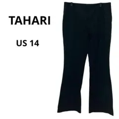 TAHARI ブラック スラックス フレアパンツ 黒 レディース パンツ