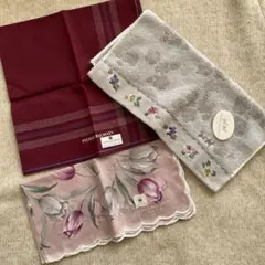 PIERRE BALMAIN ハンカチ 3枚セット レディース未使用ハンカチ
