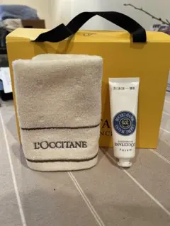 ロクシタン　ミニタオル、ハンドクリーム