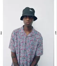 stussy 半袖レーヨンシャツ　花柄　アロハシャツ floral printのサムネイル