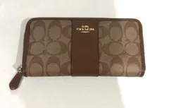 COACH コーチ　シグネチャー　ブラウン 長財布