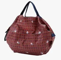 エコバッグ(S) Shupatto 赤系ファミリアチェック