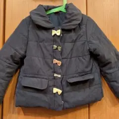 プティマイン　ネイビー　中綿コート　110