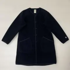 ORCIVAL オーシバル ポーラテックノーカラーボアコート ブラック サイズ2