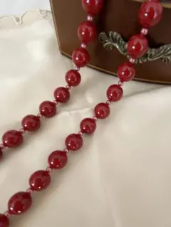 アンティークビーズネックレス