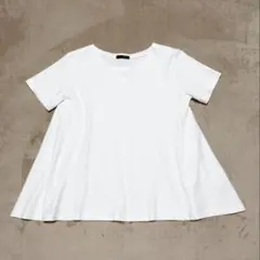Ranan アシンメトリー 半袖Tシャツ 白