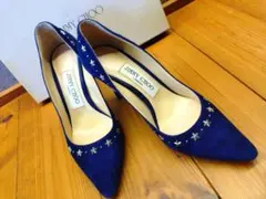 ★JIMMY CHOO/ジミー チュウ パンプス紺 35
