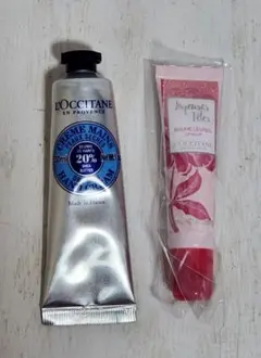 L'occitane シアハンドクリームとフランボワーズリップバーム セット
