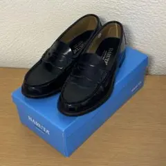 ハルタ　HARUTA ローファー　黒　ブラック　24㎝