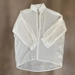 シースルー ・ホワイト ・シャツ