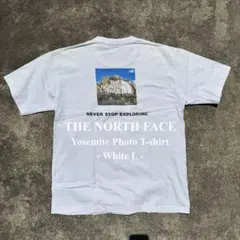 極美品 ノースフェイス ヨセミテ フォト Tシャツ L 白 バックプリント