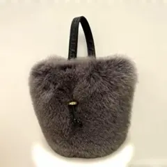 定価7.4★超美品 ラドロー ファーワンショルダーハンドバッグ　黄色　ベージュ 定価7.4☆超美品 ラドロー ファーワンショルダーハンドバッグ