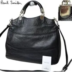 【美品】Paul Smith 2wayバッグ オールレザー　ビジネス　A4 黒