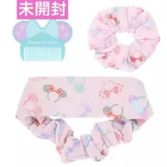 ディズニー　ミニー　ヘアバンド　シュシュ　コーム　セット