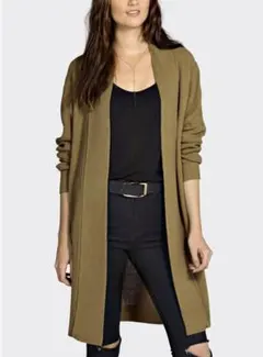 英国インポート♡ニットカーディガン 長袖 ガウン ロングカーディガン