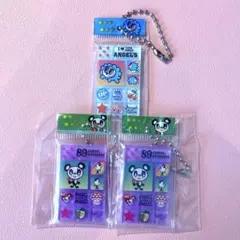 エンジェルブルー タイルシールミニチュアチャーム ガチャ 3点セット