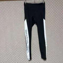 Reebok ブラック ホワイト レギンス