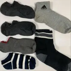 靴下まとめ売り　メンズ　UNIQLO adidasなど ソックス 6足セット