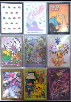 ポケモンカード デッキシールド キャラクタースリーブ 9種類 バラ売り150