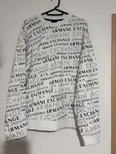 ARMANI EXCHANGE 総柄ロゴ スウェット 白 Mのサムネイル