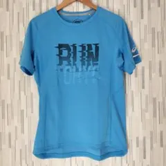 ASICS ランニングTシャツ M ライトブルー