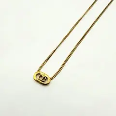 Christian Dior ディオール　ネックレス　CD ゴールドビンテージ