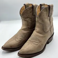 FRYE フライ ショートブーツ　ウエスタン　コニャック　メキシコ製　6Bのサムネイル