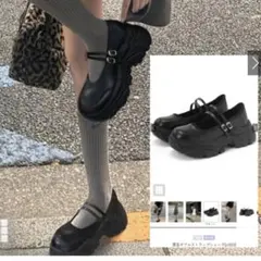 GRL 厚底ダブルストラップシューズ 24.5cm