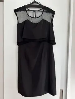 レイヤードスタイル パーティードレス ブラック