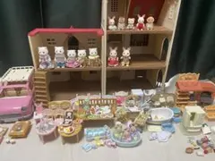 ★超豪華セット★シルバニアファミリー すぐに遊べる！お家・車・人形・家具多数