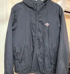 「DANTON 」黒 フード付き ナイロンジャケット