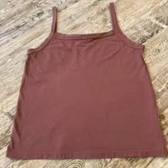 パラスパレスコットン100% タンクトップ くすみピンク サイズ0のサムネイル