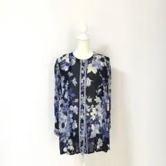 未使用タグ付き　近年タグ　希少サイズ42 レオナール　ブラウス　花柄　チュニック 未使用タグ付き 近年タグ 希少サイズ42 レオナール ブラウス 花柄