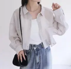 mystic シアーショートシャツ