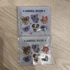 セブン ナルミヤキャラクターズ ぷっくりシール エンジェルブルー 2点セット