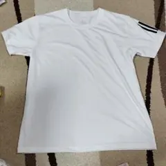 adidas ホワイト Tシャツ ストライプ