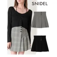 SNIDEL サイドプリーツスカショーパン