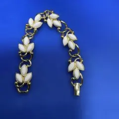 美品✨ ビルブラス ラリエット ネックレス 4連ストーン BBロゴ 82cm 金 