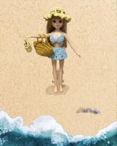 ハンドメイド　リカちゃん水着セット⭐︎おまけ付き⭐︎