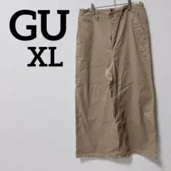 GU ワイドパンツ ベージュ XL パンツ　ボトムス