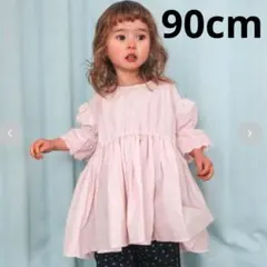 【新品】しまむらソフトチーズsoftcheese チュニックブラウス 90cm