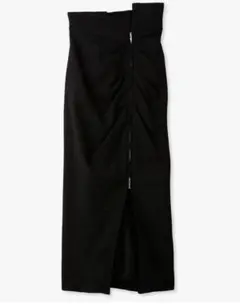 試着のみ タグ付 スナイデル ジップスリット タイトスカート ブラック サイズ0