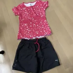 PUMA ピンクストライプ ジャージ上下セット　4点