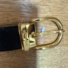 mila schonのシンプルな黒のベルト 金色バックルのサムネイル